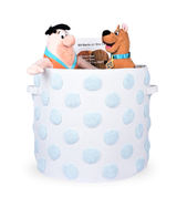 PomPom Round Storage Basket Blue (XL)