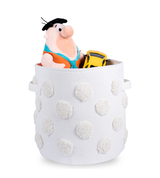 PomPom Round Storage Basket Beige (M)