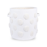 PomPom Round Storage Basket Beige (M)