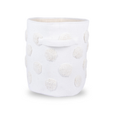 PomPom Round Storage Basket Beige (M)