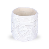 Woven Treasure Round Storage Basket Beige (S)