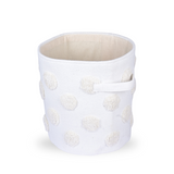 PomPom Round Storage Basket Beige (M)