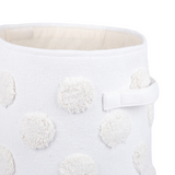 PomPom Round Storage Basket Beige (M)
