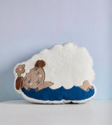 Sleepy Sheep Shaped Cushion