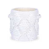 Woven Treasure Round Storage Basket Beige (S)