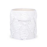 Woven Treasure Round Storage Basket Beige (S)