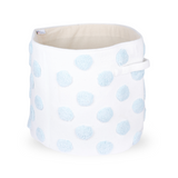 PomPom Round Storage Basket Blue (XL)