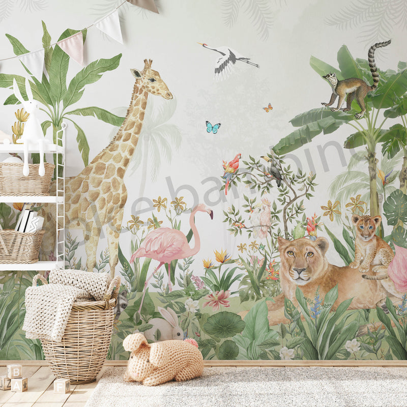 Giraffe in the Jungle
