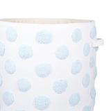 PomPom Round Storage Basket Blue (XL)