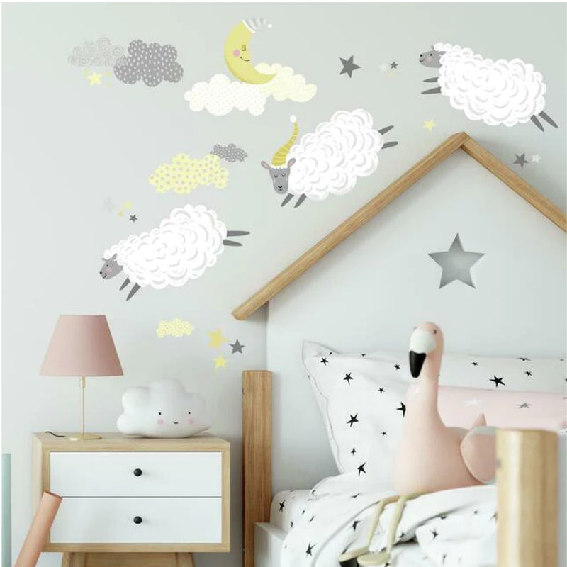 COUNTING SHEEP WALL DECALS