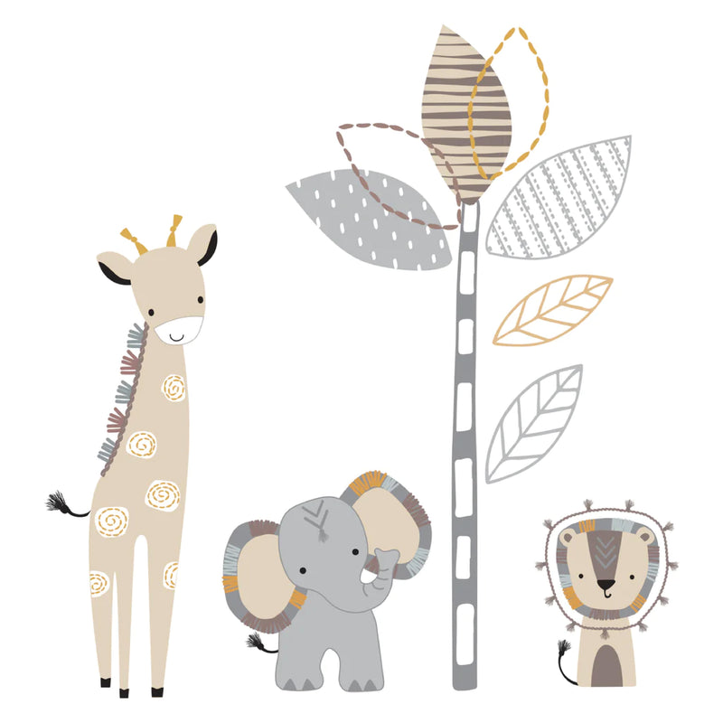 JUNGLE SAFARI NURSERY WALL DECALS