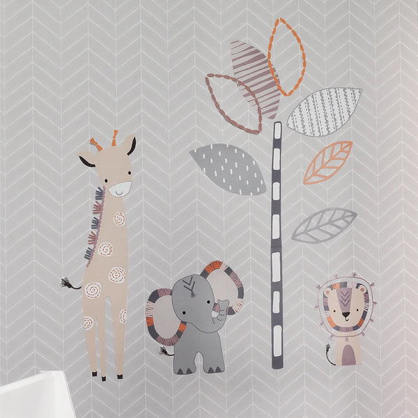 JUNGLE SAFARI NURSERY WALL DECALS