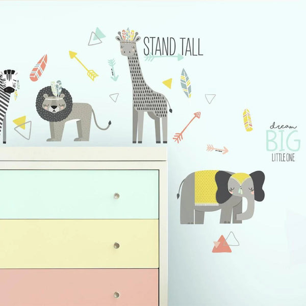 LITTLE EXPLORER ANIMAL WALL DECAL