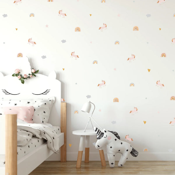 'RAINBOW UNICORN' FABRIC DECAL