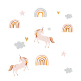 'RAINBOW UNICORN' FABRIC DECAL