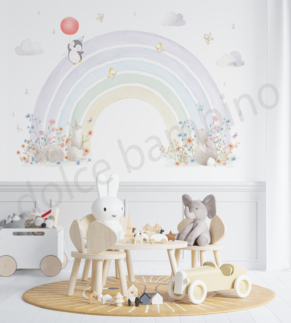 Bunnies & Rainbow