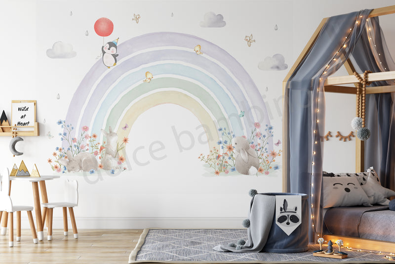 Bunnies & Rainbow