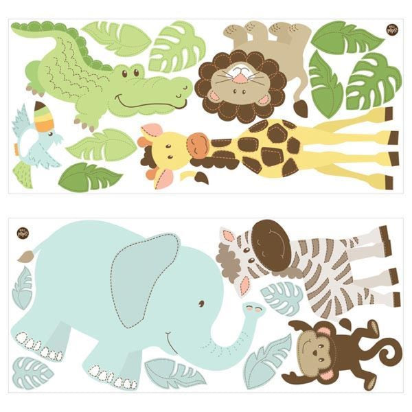 SAFARI BUDDIES WALL ART KIT