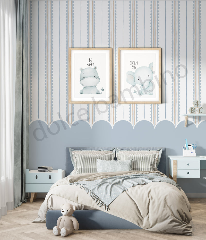 Stripes of Arden with Large Scallops II