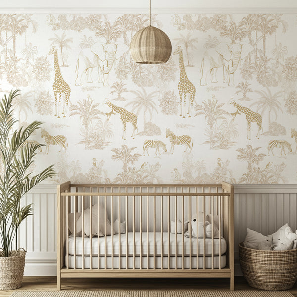 Vintage Safari Escape - Gold Beige