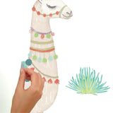 WATERCOLOR LLAMA WALL DECAL