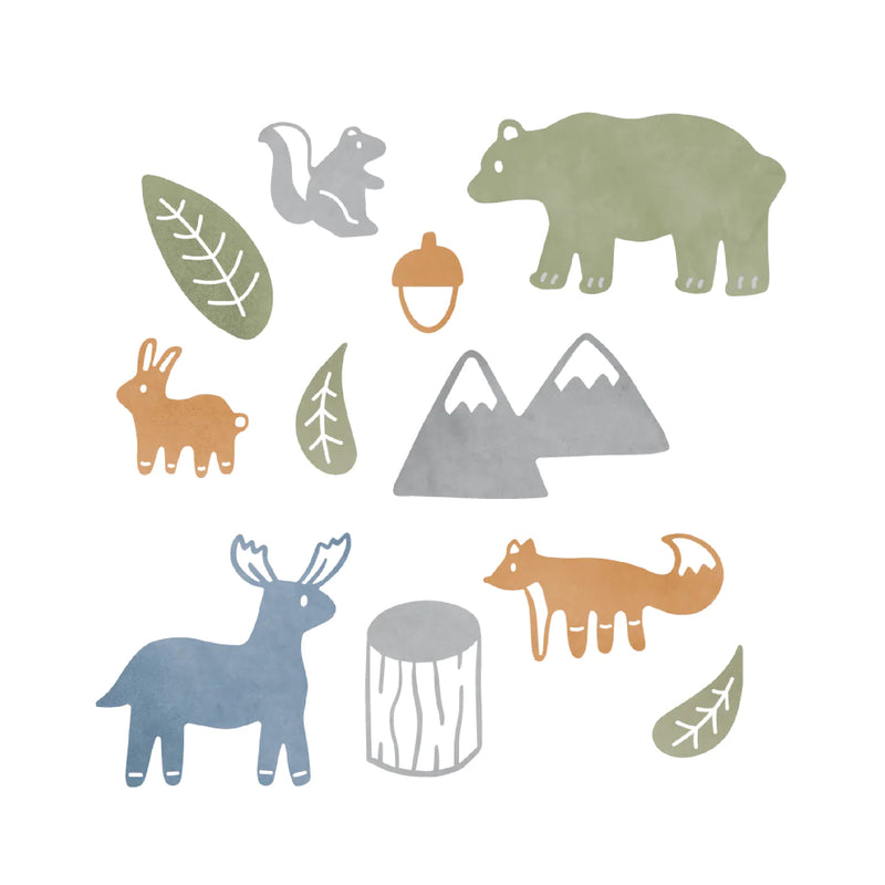 'WOODLAND ANIMALS' FABRIC DECAL