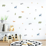 'WOODLAND ANIMALS' FABRIC DECAL