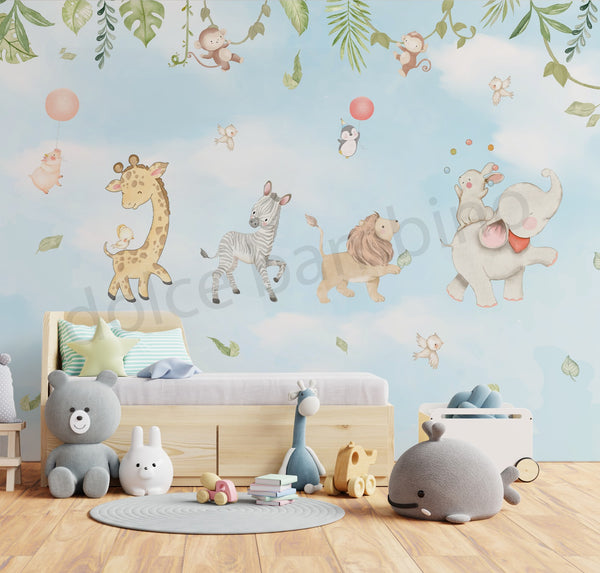 Musical Animal Parade - Blue