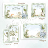 Little Dino trails Stationery Set