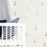 'MINI ANCHOR' WALL DECALS WITH FOIL