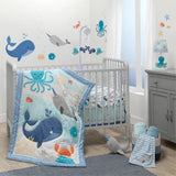 'WHALES TALE NAUTICAL /OCEAN ANIMALS NURSERY / KIDS' WALL DECALS