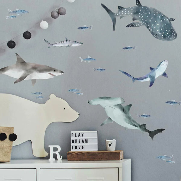 'SHARKS' WALL DECALS