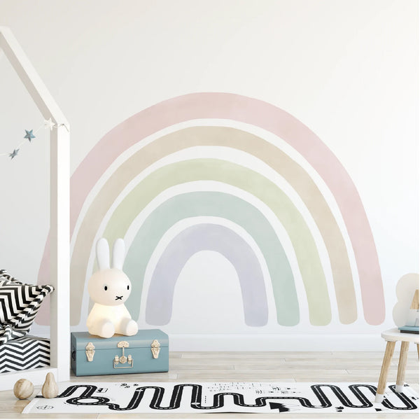 'JUMBO RAINBOW' FABRIC WALL DECAL