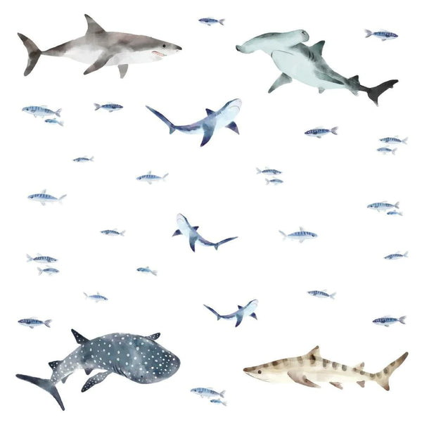 'SHARKS' WALL DECALS