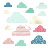 'WILD AND FREE CLOUD WITH MIRRORS' WALL DECALS