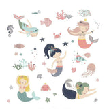 'SWEET PASTEL MERMAIDS' WALL DECALS