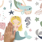 'SWEET PASTEL MERMAIDS' WALL DECALS